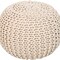Edge Collections - Versatile Knitted Pouf for Casual Seating - 1 Piece